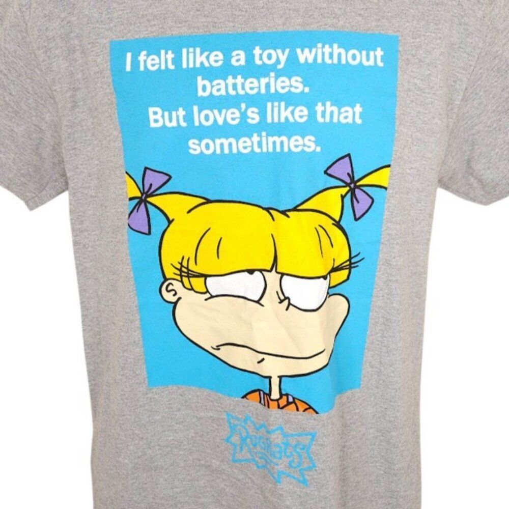 Rugrats Angelica T Shirt Mens Size Medium Gray Nickelodeon Cartoon
